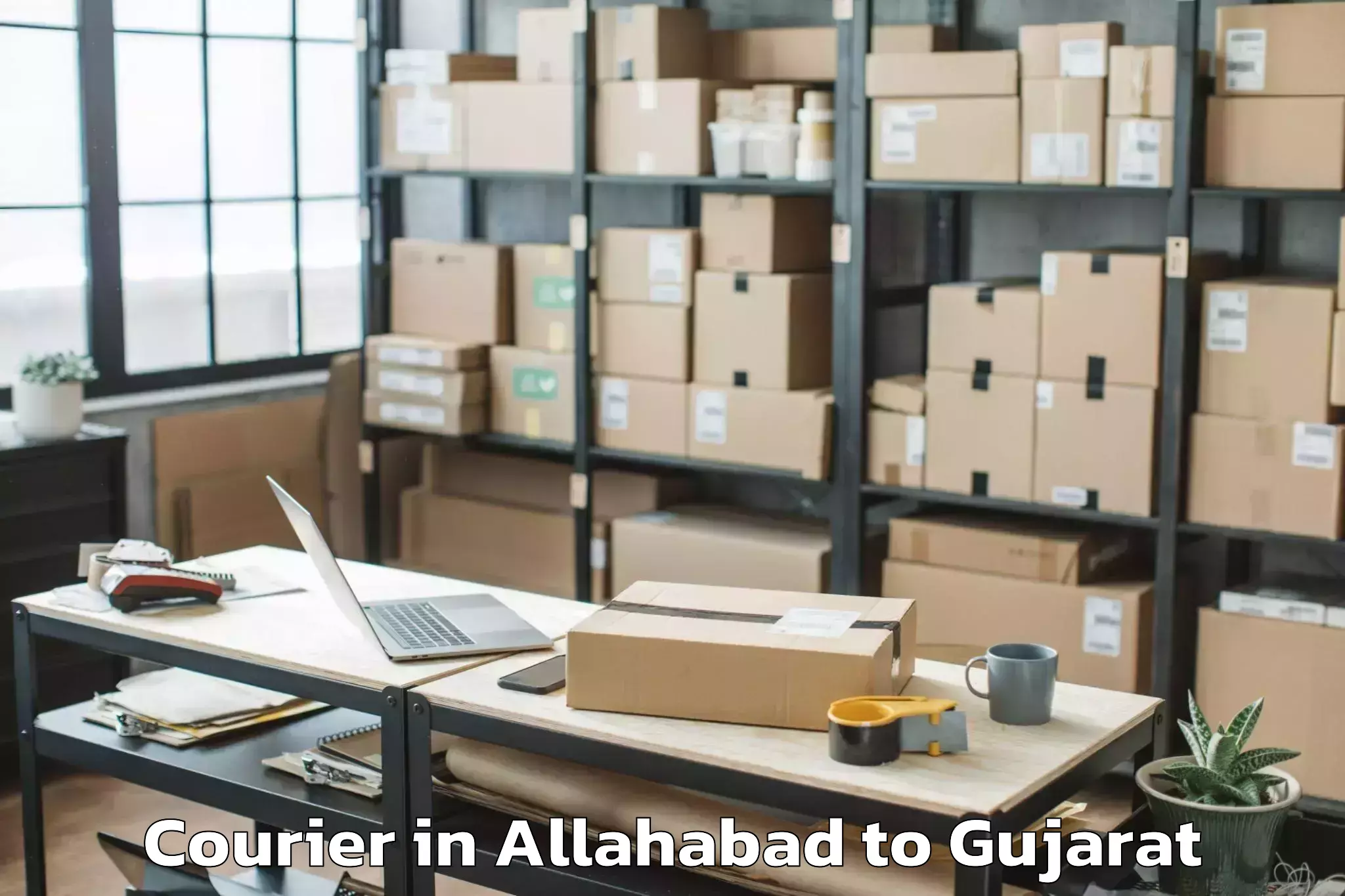 Professional Allahabad to Savli Courier